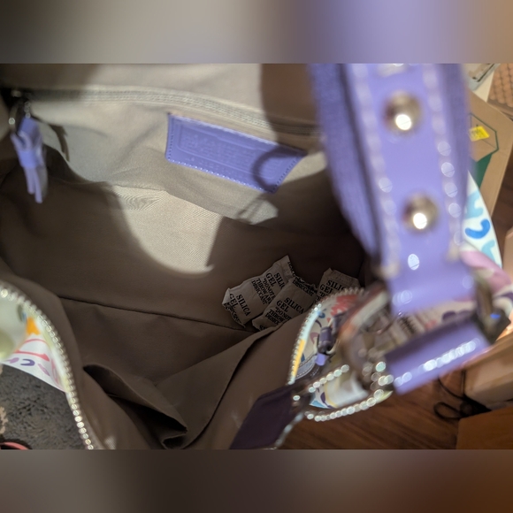 Coach Hampton Scribble Graffiti Boho Y2K Bag NWT - Picture 6 of 12